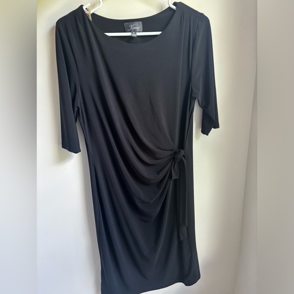 Vintage Kiara black tie side dress M